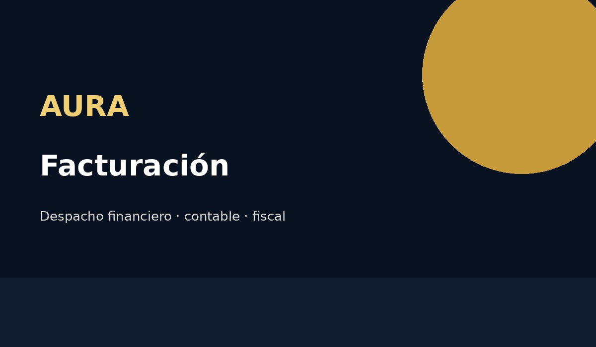 Facturación
