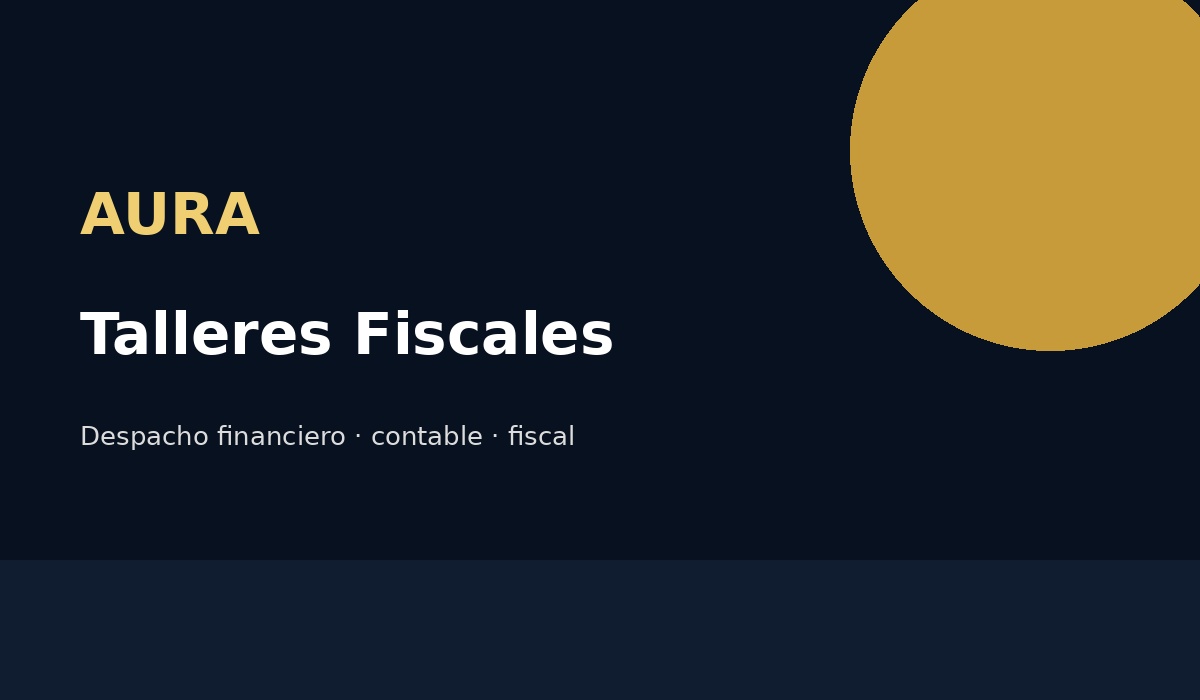 Talleres en cumplimiento fiscal